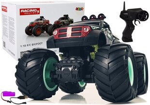 Off-Road Big Wheels kaugjuhitav auto, must ja roheline hind ja info | Poiste mänguasjad | kaup24.ee
