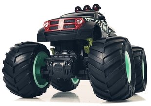 Внедорожник Big Wheels с дистанционным управлением, черно-зеленый цена и информация | Развивающий мелкую моторику - кинетический песок KeyCraft NV215 (80 г) детям от 3+ лет, бежевый | kaup24.ee