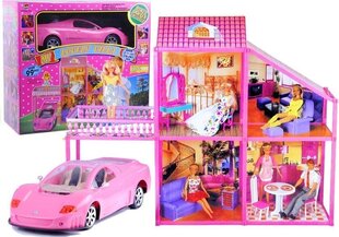 Suur nukumaja koos autoga hind ja info | Tüdrukute mänguasjad | kaup24.ee
