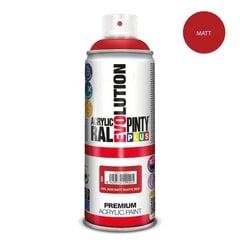 Aerosool akrüülvärv punane matt  RAL 3020 PintyPlus Evolution 400ml hind ja info | Värvid | kaup24.ee