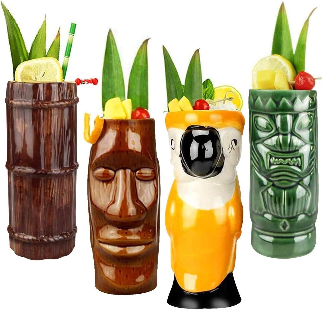 Klaaside komplekt Tiki Mug, 8 tk цена и информация | Klaasid, tassid ja kannud | kaup24.ee