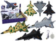 Sõjaline hävitaja mudel, 1 tk hind ja info | Poiste mänguasjad | kaup24.ee