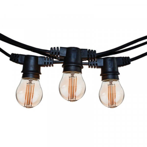 LED välisaia nöör E27 pirnidele - 10m цена и информация | Jõulutuled | kaup24.ee