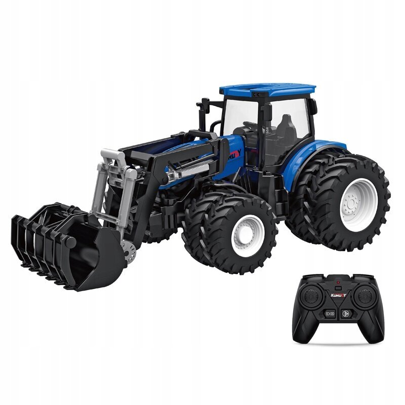 Rc-traktor puldiga juhitav, sinine hind ja info | Poiste mänguasjad | kaup24.ee