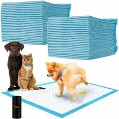 Гигиенические коврики для животных, 60x60 см, 50 шт. цена и информация | Средства по уходу за животными | kaup24.ee