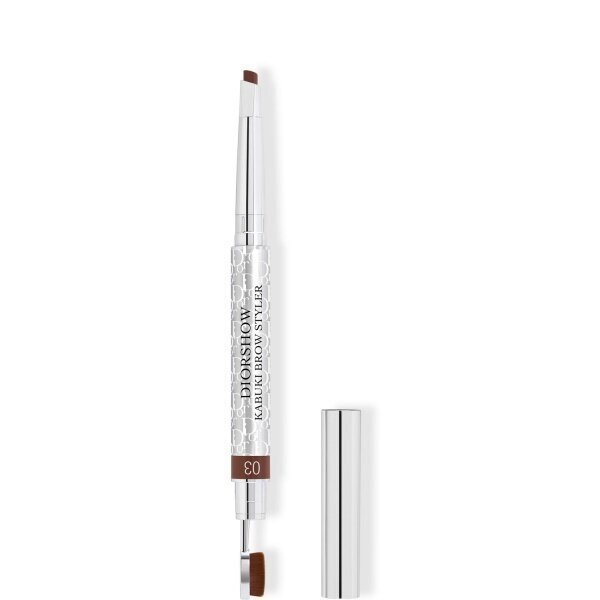 Kulmupliiats Dior Diorshow Kabuki Brow Styler 003 Brown, 0,29 gr hind ja info | Ripsmetušid, lauvärvid, silmapliiatsid, seerumid | kaup24.ee