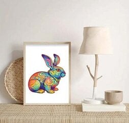 Цветной деревянный пазл в форме кролика, 152 элемента цена и информация | Пазлы | kaup24.ee