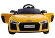 Audi R8 ühekohaline elektriauto lastele, kollane hind ja info | Laste elektriautod | kaup24.ee