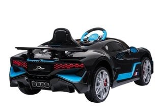 Bugatti Divo ühekohaline elektriauto lastele, must hind ja info | Laste elektriautod | kaup24.ee