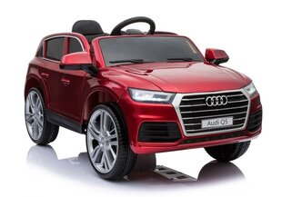 Audi Q5 ühekohaline elektriauto lastele, lakitud punane цена и информация | Электромобили для детей | kaup24.ee