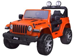 Kahekohaline elektriauto "JEEP Wrangler Rubicon", oranž hind ja info | Laste elektriautod | kaup24.ee