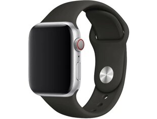 Silikoonist kellarihm Apple watch 42/44/45mm M/L - must цена и информация | Аксессуары для смарт-часов и браслетов | kaup24.ee