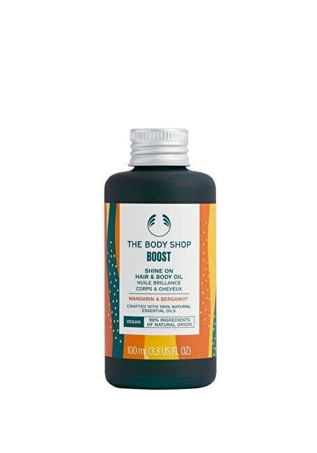 Juukse- ja kehaõli Boost Mandarin & Bergamot (Shine On Hair & Body Oil), 100 ml цена и информация | Kehakreemid, losjoonid | kaup24.ee