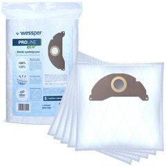 Мешки для пылесоса Wessper Proline eco, 5 шт. цена и информация | Аксессуары для пылесосов | kaup24.ee