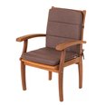 Подушка на стул Hobbygarden Alba, коричневая