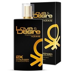 Feromoonidega parfüüm Love & Desire Premium Edition Homme 2x Stronger Pheromones meestele, 100 ml hind ja info | Feromoonid | kaup24.ee