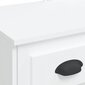 vidaXL LED-valgustusega tualettlaud, valge, 90 x 42 x 132,5 cm hind ja info | Meigilauad | kaup24.ee