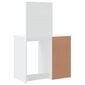 vidaXL tualettlaud LEDiga, kõrgläikega valge, 90x42x132,5 cm цена и информация | Meigilauad | kaup24.ee