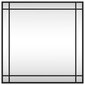 vidaXL seinapeegel, must, 60 x 60 cm, kandiline, raud цена и информация | Peeglid | kaup24.ee