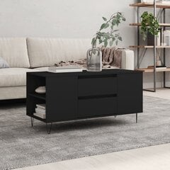 vidaXL kohvilaud, must, 102 x 44,5 x 50 cm, tehispuit цена и информация | Журнальные столики | kaup24.ee