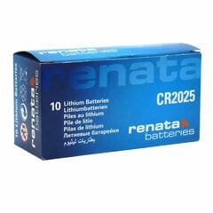 Patareid Renata Lithium CR2025, 10tk цена и информация | Батарейки | kaup24.ee