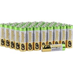 Patareid GP Super Alkaline LR6 AA 40tk hind ja info | GP Batteries Sanitaartehnika, remont, küte | kaup24.ee