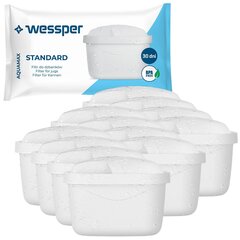 Wessper Aquamax Standard Kannufilter 12 tk цена и информация | Фильтры для воды | kaup24.ee