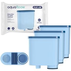 3x AquaFlow Cleani filter Saeco/Philips AquaClean kohvimasinale hind ja info | Kohvimasinate lisatarvikud | kaup24.ee