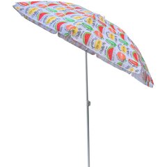 Пляжный зонт 180 см, фруктовый микс цена и информация | Зонты, маркизы, стойки | kaup24.ee