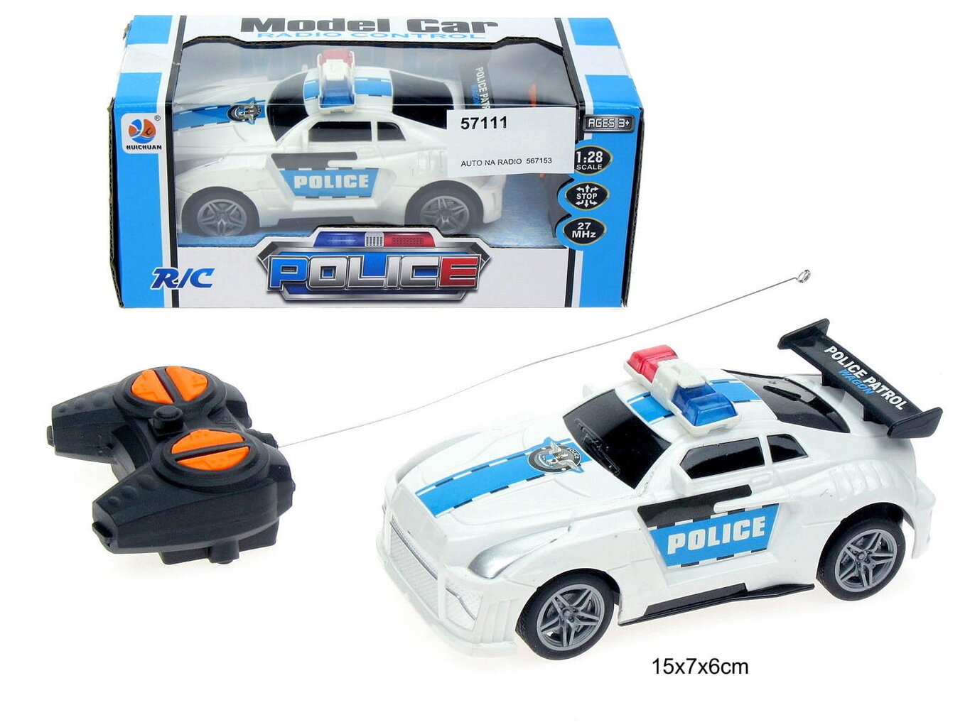 Raadioteel juhitav auto Police цена и информация | Poiste mänguasjad | kaup24.ee
