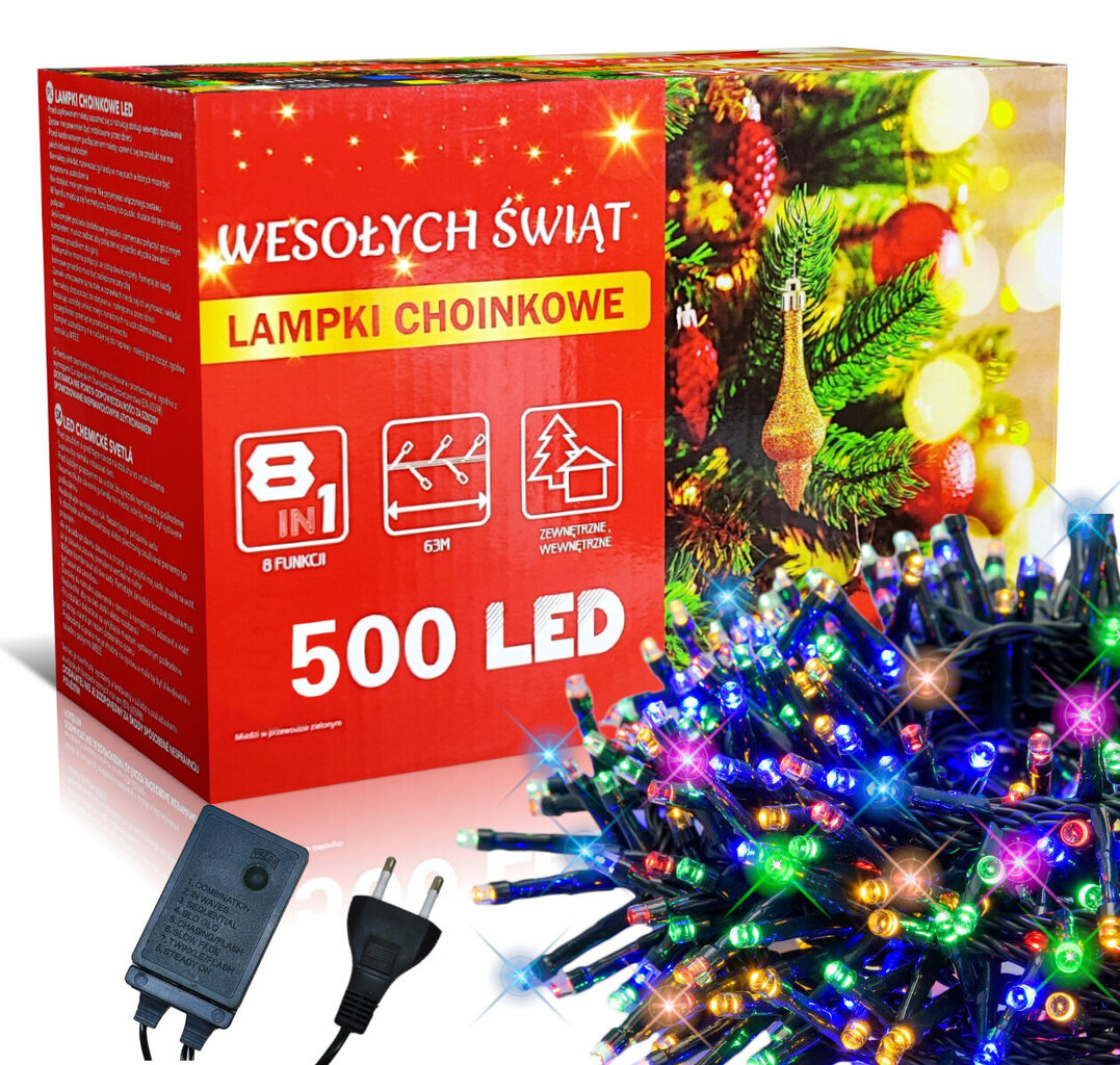 Jõulutuled 500 LED, 34,5m hind ja info | Jõulutuled | kaup24.ee
