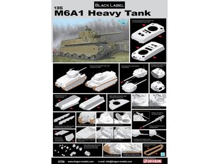 Dragon - M6A1 Heavy Tank, 1/35, 6789 цена и информация | Конструкторы и кубики | kaup24.ee