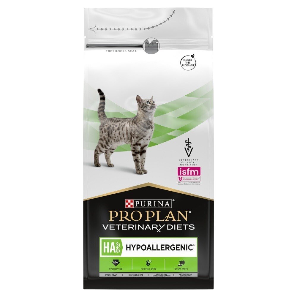 Kuivtoit kassidele Purina Pro Plan Veterinary Diets Hypoallergenic, 1,3 kg цена и информация | Kuivtoit kassidele | kaup24.ee