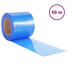 vidaXL uksekardin, sinine, 200 mm x 1,6 mm 50 m, PVC цена и информация | Дверные петли и другие принадлежности | kaup24.ee