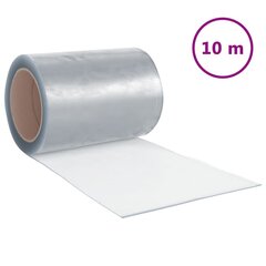 vidaXL uksekardin, läbipaistev, 300 mm x 1,6 mm 10 m, PVC цена и информация | Дверные петли и другие принадлежности | kaup24.ee