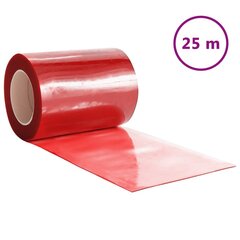 vidaXL uksekardin, punane, 300 mm x 2,6 mm 25 m, PVC hind ja info | Ukse hinged, tarvikud | kaup24.ee