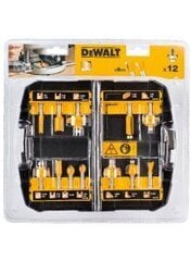 Puidufreeside komplekt Dewalt DT90016, 12 tk hind ja info | Käsitööriistad | kaup24.ee