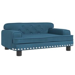 vidaXL lastediivan, sinine, 70 x 45 x 30 cm, samet hind ja info | Lastetoa kott-toolid, tugitoolid ja tumbad | kaup24.ee