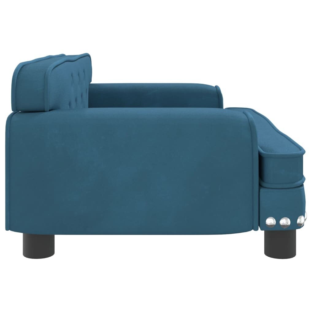 vidaXL lastediivan, sinine, 70 x 45 x 30 cm, samet hind ja info | Lastetoa kott-toolid, tugitoolid ja tumbad | kaup24.ee