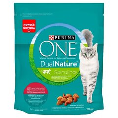 Kuivtoit kassidele Purina One Dual Nature veiselihaga, 750 g hind ja info | Kuivtoit kassidele | kaup24.ee