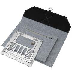 4smarts Torba+podstawka pod laptop| tablet FoldStand ErgoFix 13" grey|silver 456583 цена и информация | Рюкзаки, сумки, чехлы для компьютеров | kaup24.ee