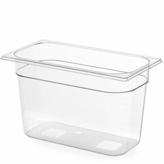Läbipaistev polükarbonaadist GN konteiner GN 1/3 h 100 mm - Hendi 861523 цена и информация | Посуда для хранения еды | kaup24.ee