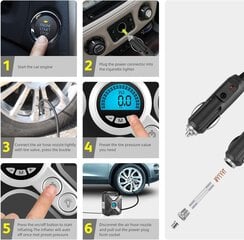 Компрессор/насос для автомобильных шин WindGallop, 12 В цена и информация | Дополнительные принадлежности | kaup24.ee