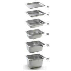 GN 1/2 perforeeritud anum, kõrgus 100 mm - Hendi 802427 цена и информация | Посуда для хранения еды | kaup24.ee