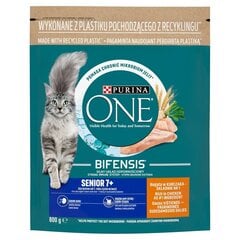 Kuivtoit kassidele Purina One Bifensis Senior kanaga, 800 g цена и информация | Сухой корм для собак | kaup24.ee