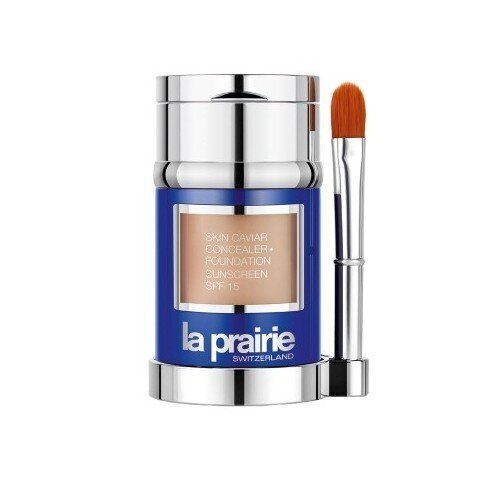 Jumestuskreem koos peitekreemiga SPF 15 La Prairie Skin Caviar Concealer Foundation Sun Beige, 30 ml + 2 g цена и информация | Jumestuskreemid, puudrid | kaup24.ee