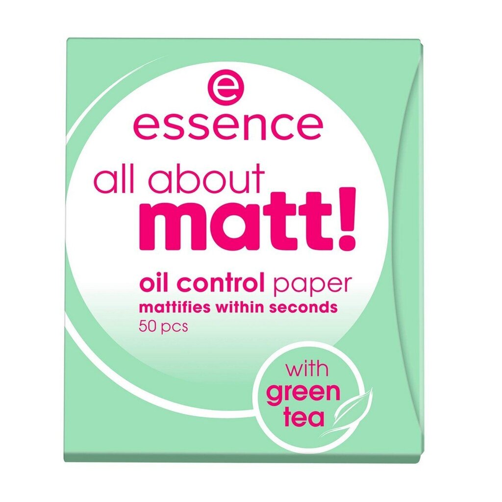 Rasu imavad lehed Essence all about matt! oil control paper, 50 tk hind ja info | Jumestuskreemid, puudrid | kaup24.ee