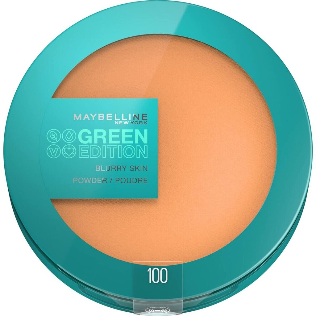 Kompaktpuuder Maybelline Green Edition nr 100 цена и информация | Jumestuskreemid, puudrid | kaup24.ee