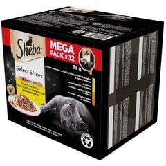 Konserv kassidele Sheba Selection Mega Pack, 32x85g цена и информация | Кошачьи консервы | kaup24.ee