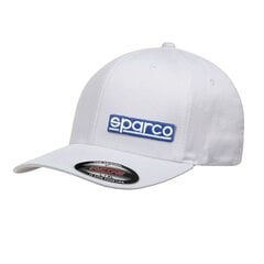 Кепка Sparco FLEXFIT Белый цена и информация | Мужские шарфы, шапки, перчатки | kaup24.ee